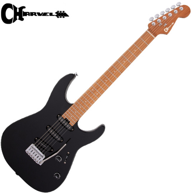 [Charvel] PRO-MOD DK22 SSS 2PT CM / 샤벨 일렉기타 - Black Caramelized Maple 지판