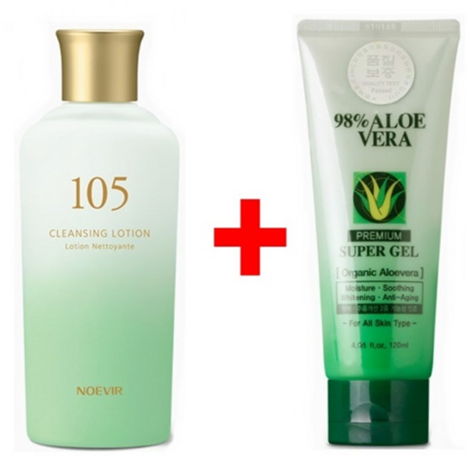 노에비아 105린스 + 알로에겔, 1개, 120ml