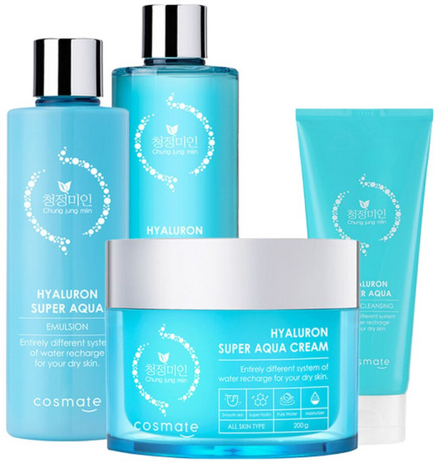 히아루론 대용량 수분크림+스킨+로션 +폼클렌징 200ml, 1개
