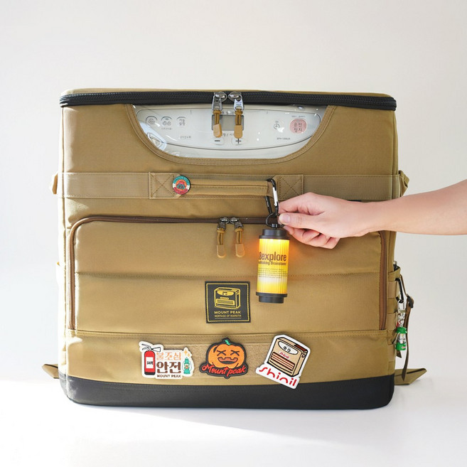 마운트피크 신일 팬히터 1200 가방 캠핑 난로 전용 호환 보관 케이스 캠핑 일체형 커버 디자인, 1개, 1단, 신일팬히터 1200 가방_탄색
