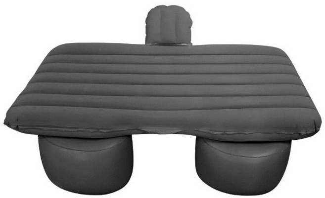 차박 자동차 기본 캠핑 에어매트 + 숏블럭 2p 세트, 블랙, 1세트