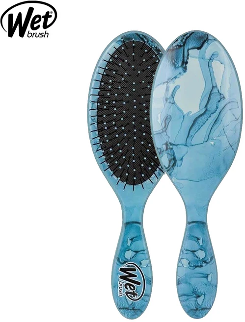 웻브러쉬 미니 디탱글러 테레인 텍스쳐 헤어브러쉬, 아틱블루, 1개 - 쿠팡