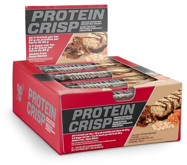 BSN 비에스엔 프로틴바 57g 솔티드 토피 프레젤 12개입 단백질 보충제, 57, 12