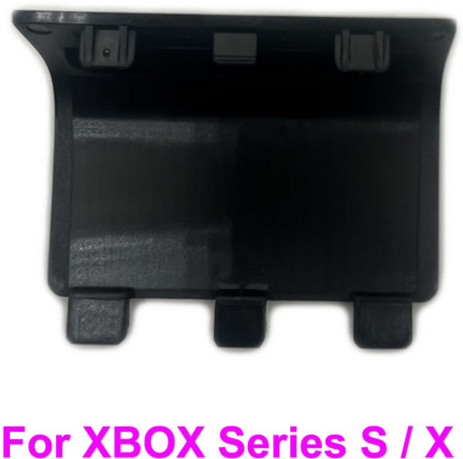 Xbox One/S 게임 패드 컨트롤러 배터리 커버 도어 시리즈 S/X용 블랙 화이트 1PC, 한개옵션1, 02 Black Logo Series