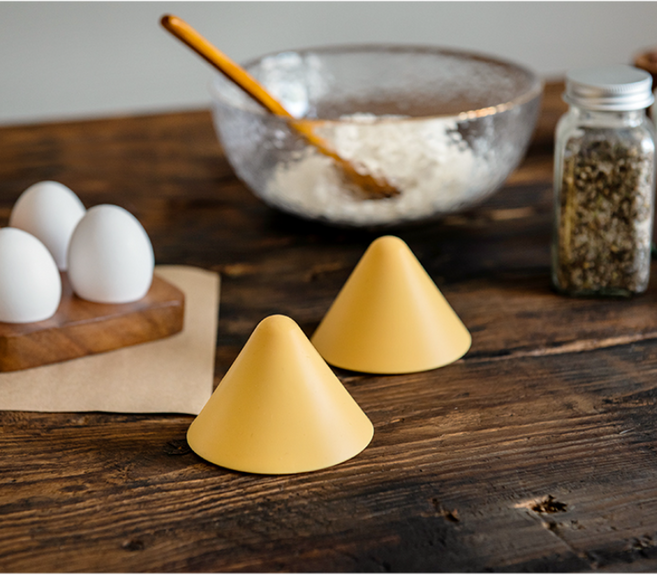 국산 에라토 헤이 실리콘 냄비 손잡이 2P 고깔 꼬깔 오븐장갑 주방장갑, 망고, 1개