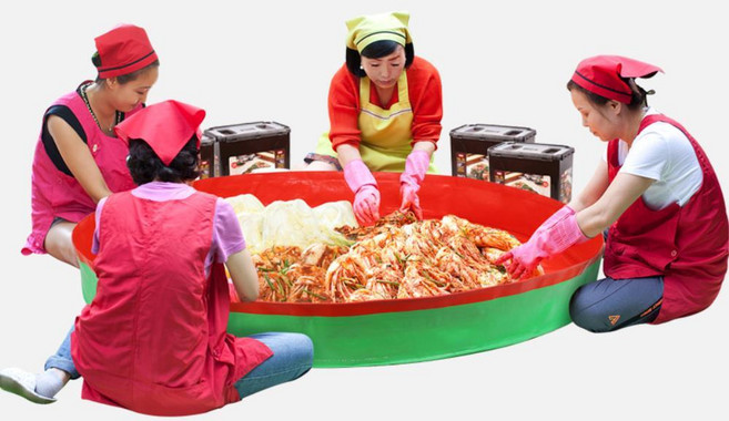 대형식당 김장매트 180cm 100포기용 방수 김치비닐 무김치 버무리기 배추절임 갓, 1개