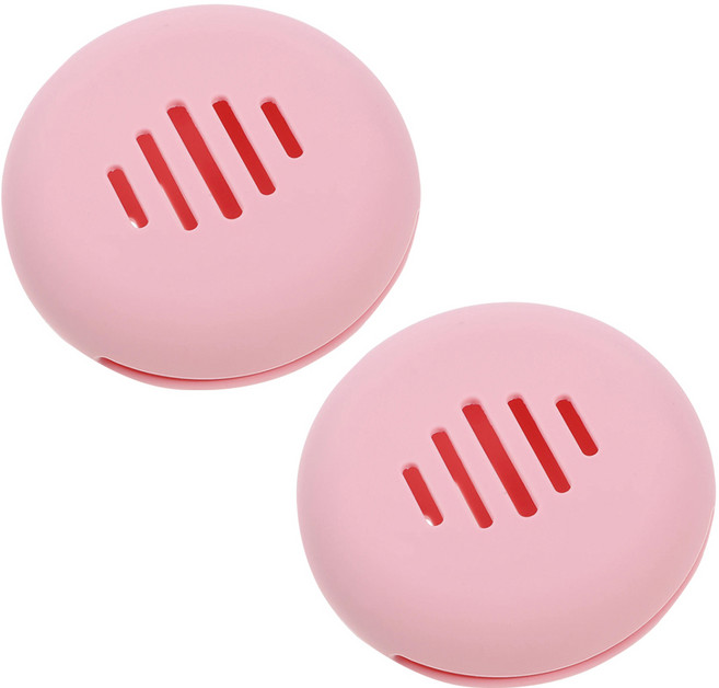 심플리프 휴대용 퍼프 보관함, 2개, 핑크