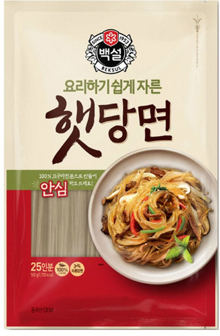 (상온)백설 햇당면500g, 500g, 1개