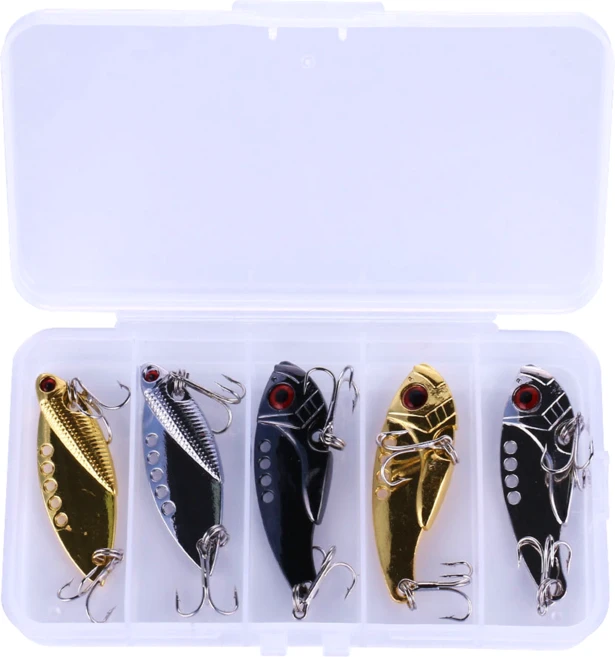 YF 예피싱 메탈바이브 5종세트 5.5cm-11g 바이브레이션 미끼 배스 쏘가리 루어낚시 하드베이트, YF-메탈바이브 5종세트(11g), 1개 - 쿠팡