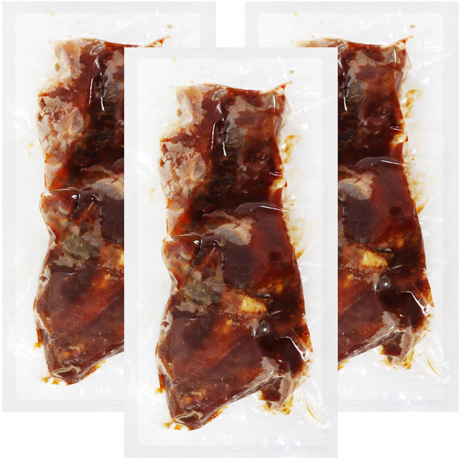 CJ제일제당 크레잇 쏙빠지는바비큐폭립 1kg, 3개