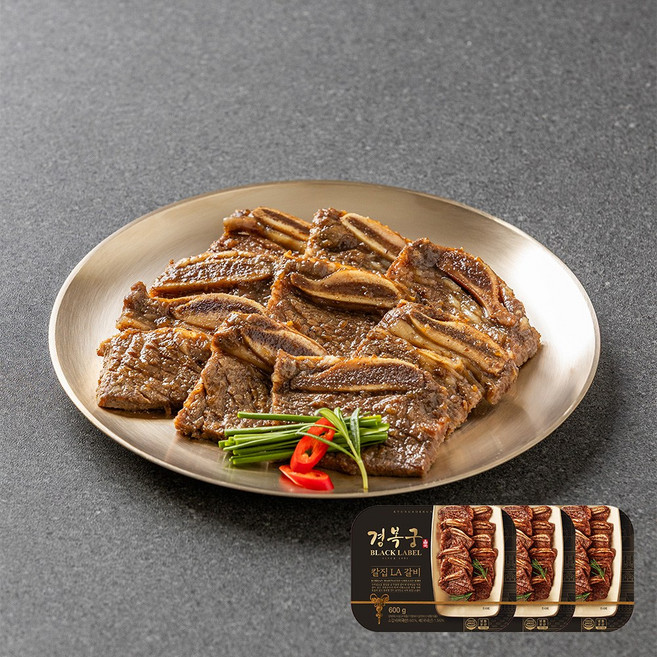 [경복궁 홈쿡] 칼집 LA갈비 600g, 3개