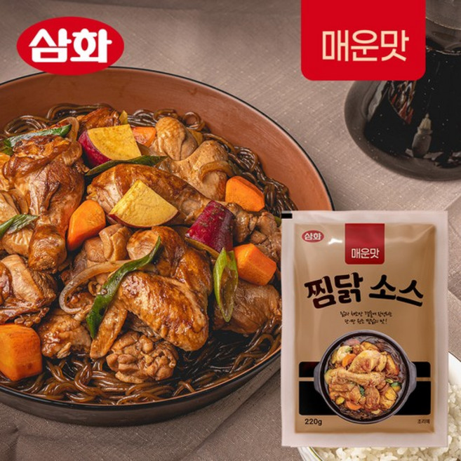 삼화식품 매운맛 찜닭소스, 220g, 1개