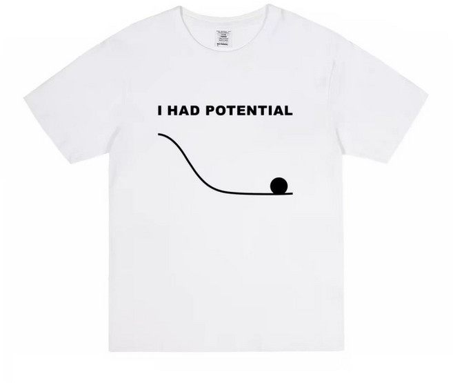 프로젝트 헤일메리 I HAD POTENTIAL 면 반팔 티셔츠