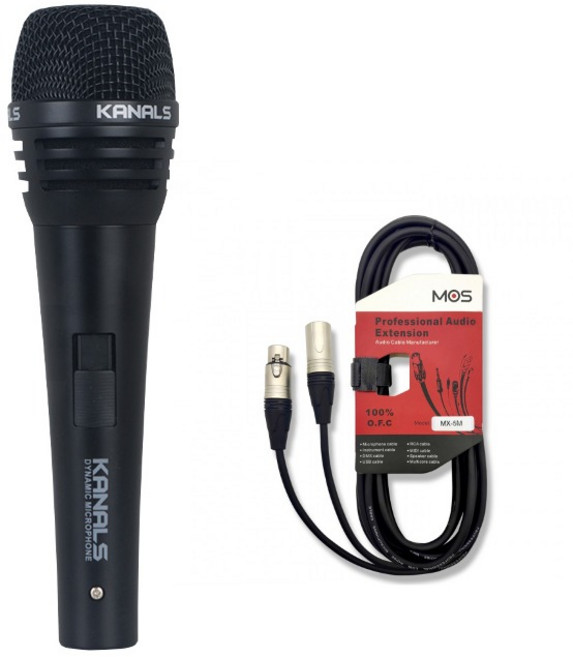 KANALS 고음질 BKD-401N 유선마이크 MX-5M 케이블