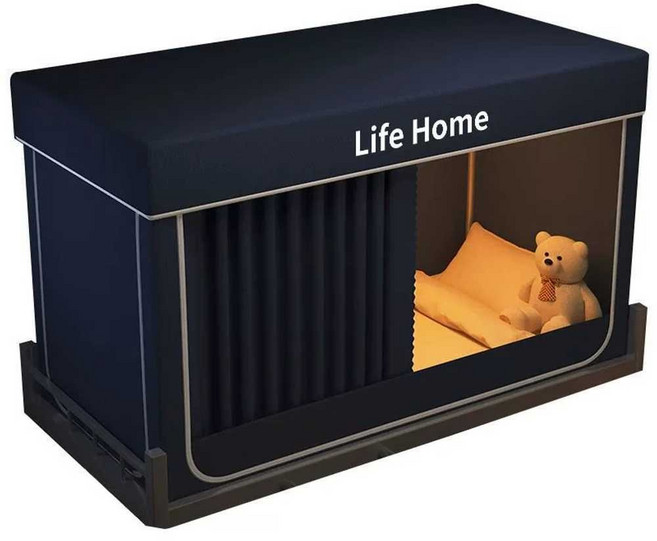 기숙사프라이버시텐트 침대개인실 1인용방음텐트 실내간이침실 차단막수면텐트