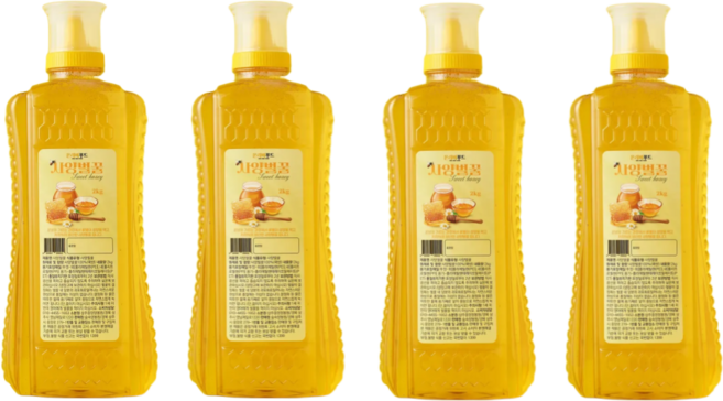 온리비푸드 순수 사양벌꿀, 4개, 2kg