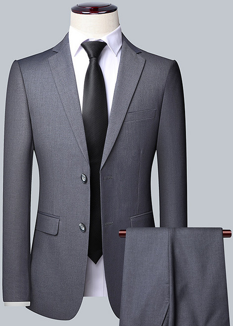 REZENZI 남성용 투버튼 세미 정장 사계절 통용 Y601