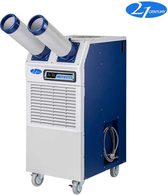21센추리 국내생산 산업용 이동식 에어컨 2구 BLDC 코끼리 실외기일체형 야외 공장 창고, CSC-6100A