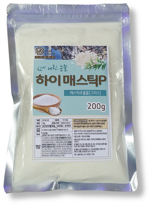 위건강엔 속편한 매스틱 매스틱검 180정 그리스 키오스 하이메스틱 분말, 매스틱 분말(봉투), 200g, 1개