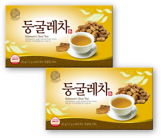 우리차 둥글레차 티백, 1.2g, 80개입, 2개