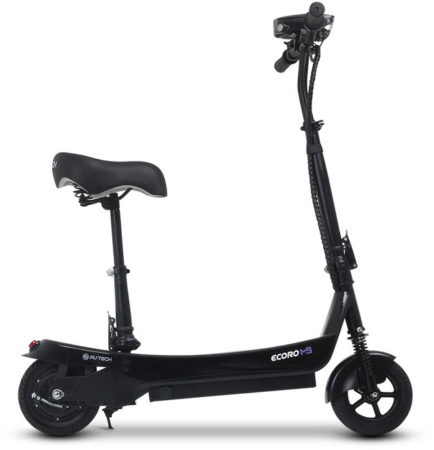 AU테크 에코로 M5 접이식 출퇴근 앉아서 타는 36V 전기 전동킥보드, 1개, 블랙, 에코로 M5 36V 8A {XP}