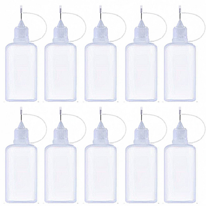 싱글레이드 바늘 액상 공병 소분, 반투명, 10개, 100ml