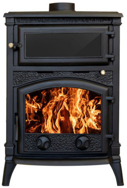 SL-094 신일금속 장작 화목 주물 사각난로 에어커튼 전원주택 연통 벽난로