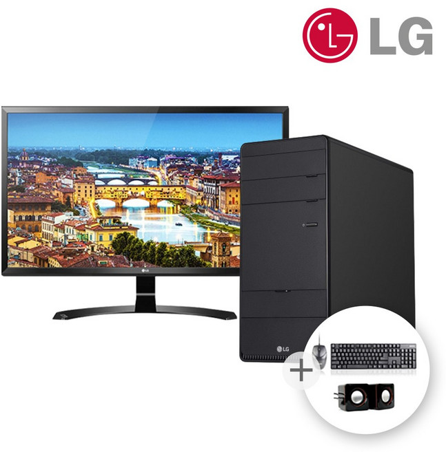 LG B80GV 10세대 i5 16G SSD240G 1TB HDD 듀얼 Win10 최고급 사무용 중고 PC 랜덤 모니터 세트, B80GV+24인치 랜덤모니터, 240GB, 16GB, 블랙