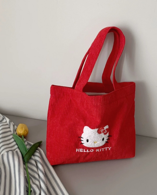 헬로키티 토트백 골덴 보조가방 도시락 데일리 귀여운