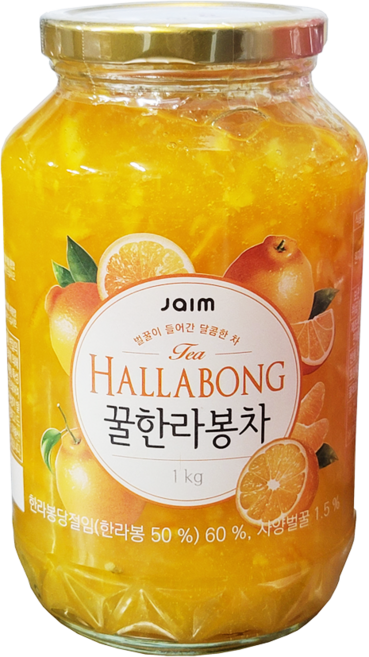 벌꿀이 들어간 달콤한 꿀한라봉차 HALLABONG JAIM TEA 홈카페 에이드 요거트 잼, 1개, 1kg