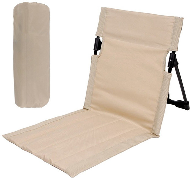 브리즈문 듀랄루민 캠핑 휴대용 그라운드 체어 좌식 의자 1세대, 탄 베이지, 1개