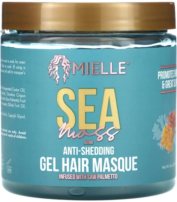 Mielle 안티-셰딩 젤 헤어 마스크 바다 이끼 혼합물 235ml(8oz) Mielle (미엘), 1개 - 쿠팡