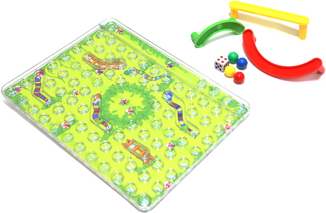 입체 뱀과사다리 보드게임 추억의 뱀사다리게임 2-4인용주사위게임, 5개