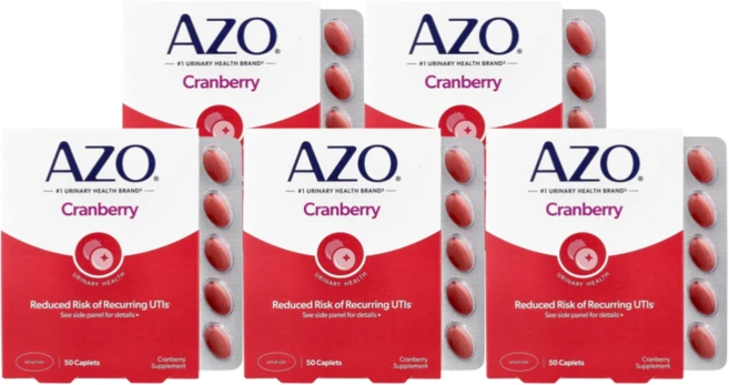 Azo 크랜베리 유리너리 트랙트 헬스 소프트젤, 50정, 5개 - 쿠팡