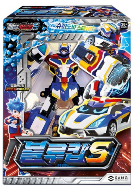 메탈카드봇 S 블루캅S 변신로봇 장난감, Mixed colors, 4개