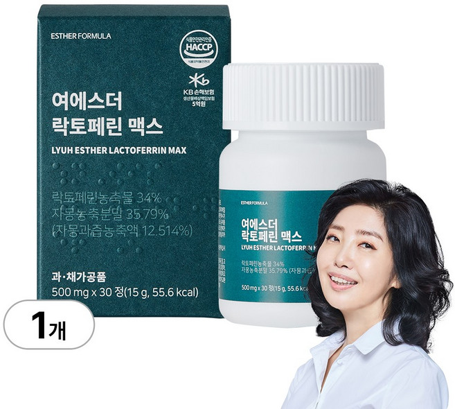 [본사직영] 여에스더 락토페린 맥스 (순도 95% 이상 프리미엄 락토페린) (소비기한 2026-03-21), 30회분, 1세트