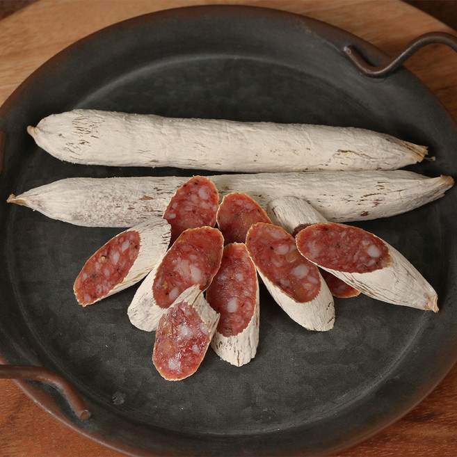 소시송 크림치즈(Saucisson Sec Creamcheese) / 프랑스 정통 발효건조 소시지 / 와인 맥주 위스키 고급 안주, 1세트, 80g