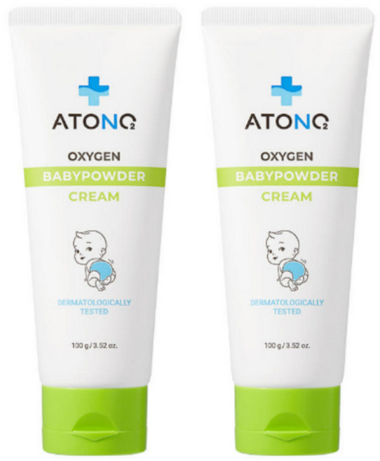 아토앤오투 옥시젠 베이비 파우더크림 100g 2개 세트