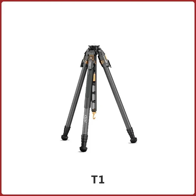 COMAN T1/T1S V5 여행용 카본 파이버 삼각대 원클릭 퀵 릴리즈 파노라마 짐벌 비디오 헤드 포함 DSLR 카, 01 T1