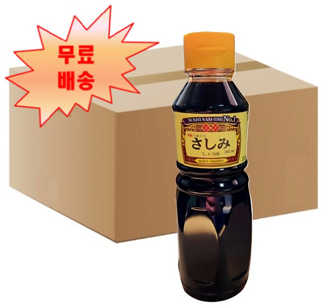 [후추마스터] 아주존 특급사시미간장 360ml X 12EA 박스 업소용 회간장 쇼유 맷돌표, 12개