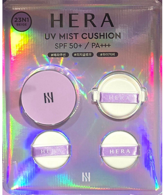 헤라 UV 미스트 15gx2 (본품+리필+퍼프 세트) 쿠션 파운데이션, 바닐라, 1개