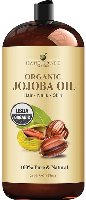 Handcraft Blends USDA 유기농 호호바 오일 713.2ml(28액량 온스) - 피부 얼굴 모발을 위한 100% 순수 & 천연 호호바 오일 - 깊은 보습 호호바 - 쿠팡