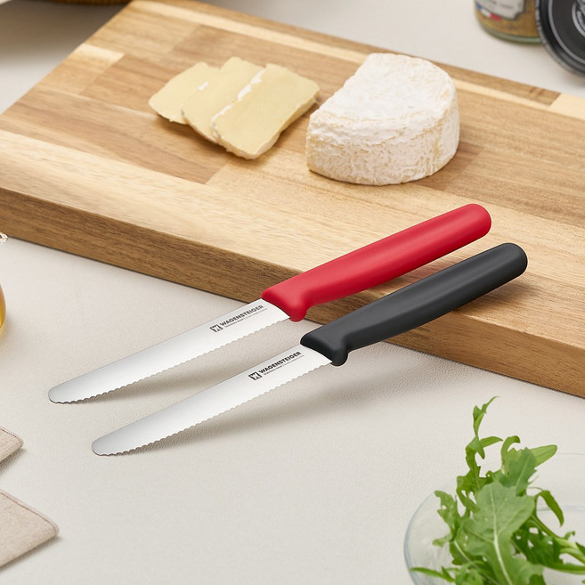 바겐슈타이거 스텐 톱니 과도 2종 세트, 레드, 블랙, 1세트