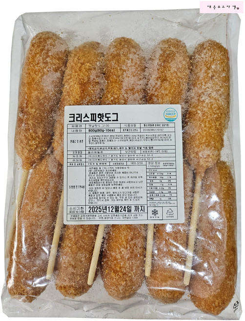 옛날핫도그 800g 크리스피핫도그, 1개