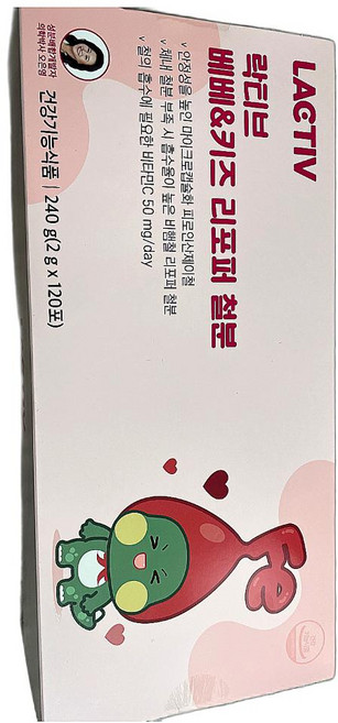 베베 키즈 철분 락티브 리포퍼 식품 비타민/미네랄 울트라 기능성 특대형 소형240g 1개, 4개, 2g