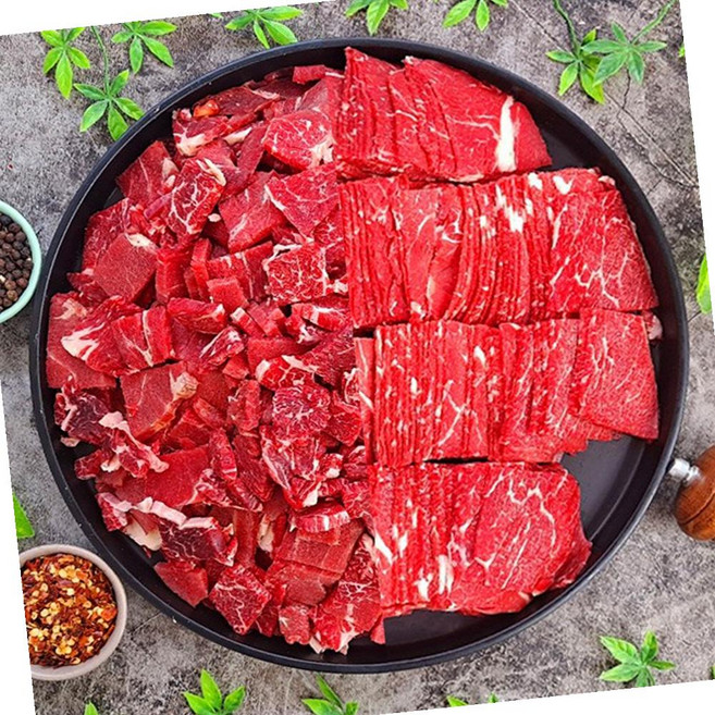 VGD 호주산 목심 국거리 2mm 불고기 1kg 양고기, 1개