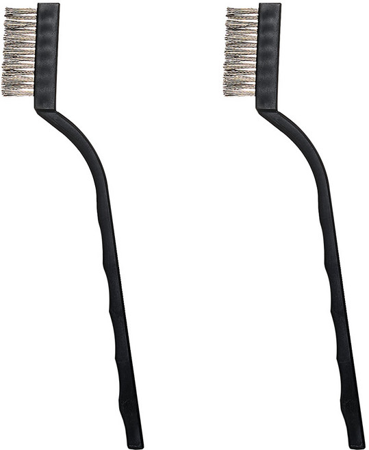 곰아워 스텐브러쉬 철브러쉬 와이어브러쉬 산업용 철브러쉬솔 공업용 쇠솔 철솔 청소용 철브러쉬 쇠브러쉬 쇠솔브러쉬, 2개