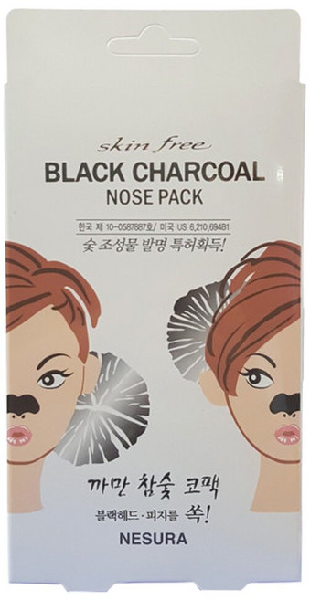 네슈라 스킨후리 까만 참숯 코팩 32매(4팩) 블랙헤드, 32개입, 4개