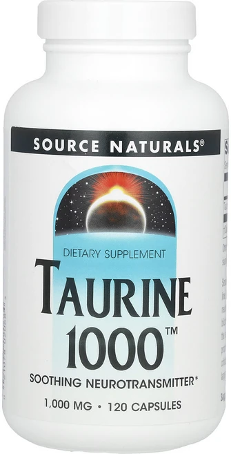 Source Naturals 타우린 1000mg 캡슐 120정, SourceNaturals타우린1000mg캡슐120정, 1개 - 쿠팡