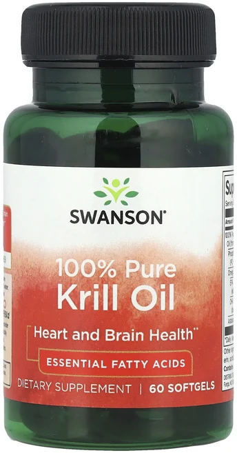 새해 첫좋은선물 Swanson 100% 순수 크릴 오일 소프트젤 60정 제대로 할인합니다, Swanson 100 순수 크릴 오일 소프트젤 60정, 1개 - 쿠팡